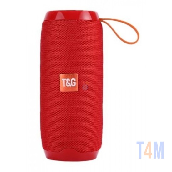 COLUNA PORTABLE SEM FIO BLUETOOTH TG106 VERMELHO